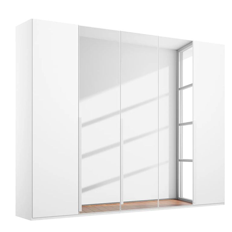 Rauch Purisma 251cm 5 Door Wardrobe with Mirror - Alpine White