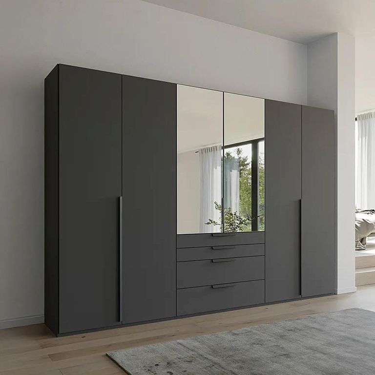 Purisma Wardrobe - 301cm - 6 Door - Combi - Graphite