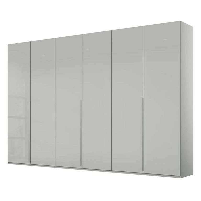 Rauch Purisma 301cm 6 Door Wardrobe - Silk Grey Glass