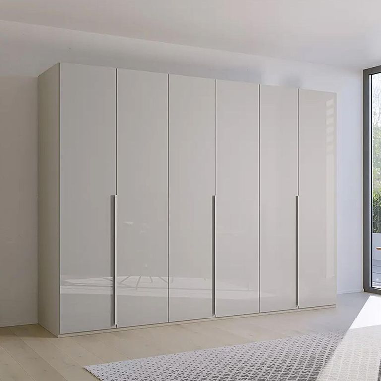 Rauch Purisma 301cm 6 Door Wardrobe - Silk Grey Glass