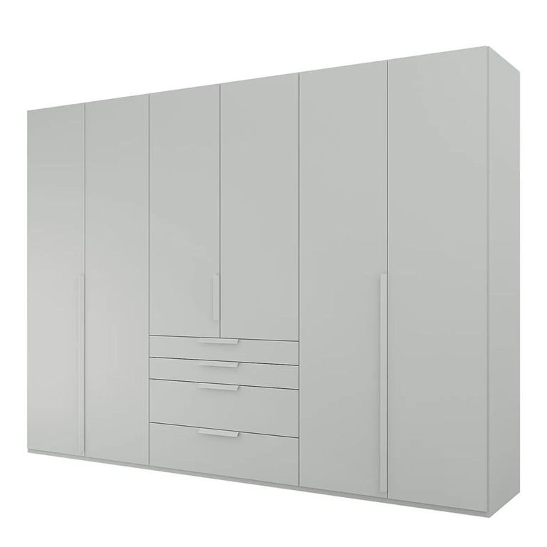 Rauch Purisma 301cm 6 Door Wardrobe with Drawer - Silk Grey