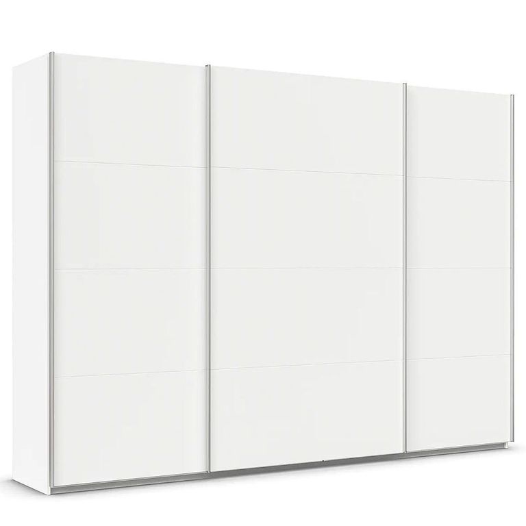 Quadra Sliding Wardrobe - 315cm - 3 Door - Alpine White