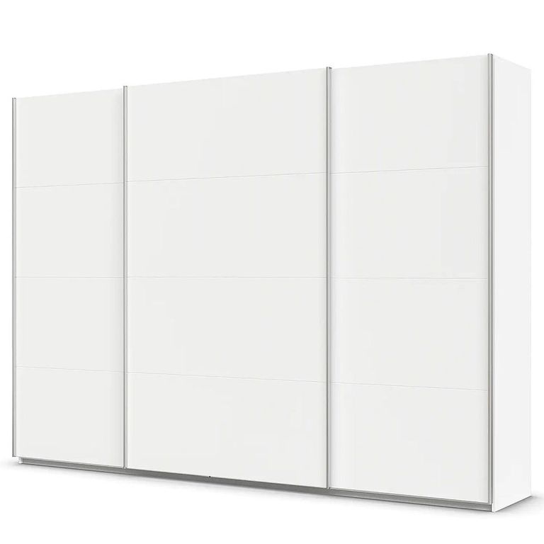 Quadra Sliding Wardrobe - 315cm - 3 Door - Alpine White