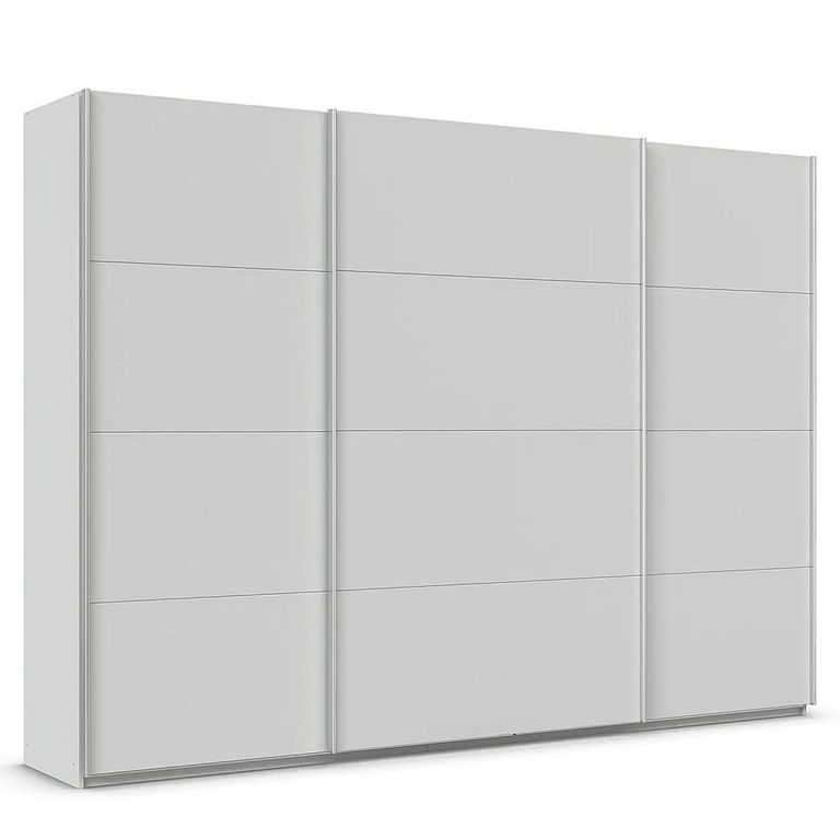 Quadra Sliding Wardrobe - 315cm - 3 Door - Silk Grey