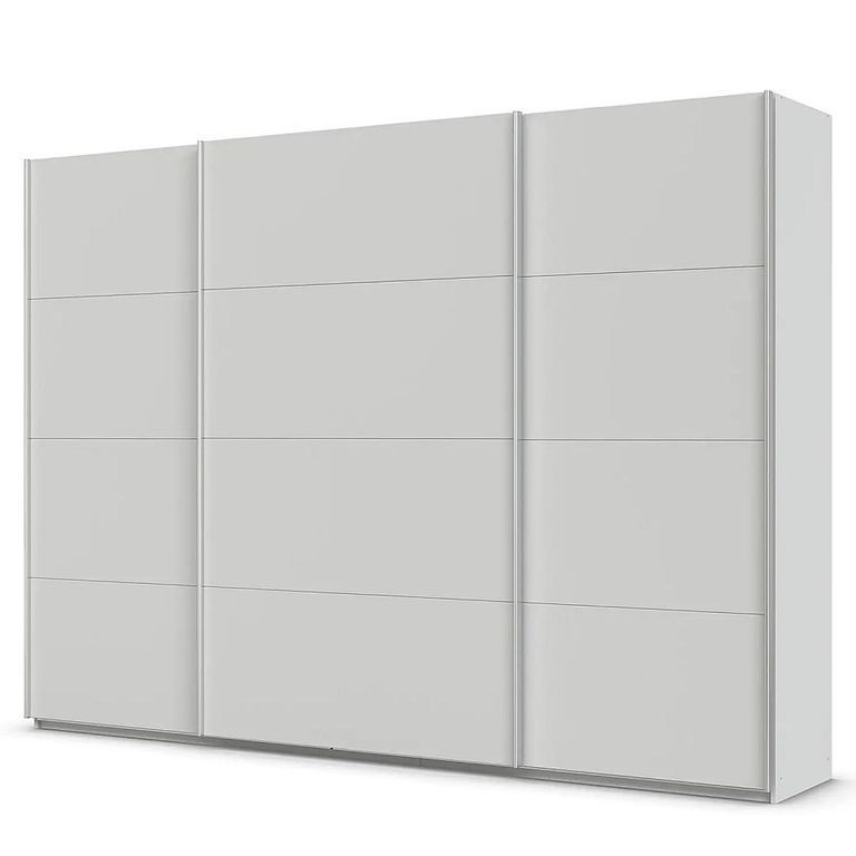 Quadra Sliding Wardrobe - 315cm - 3 Door - Silk Grey