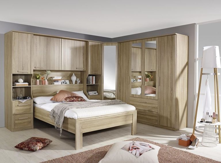 Rauch Rivera Sonoma Oak Corner Wardrobe - Variation Available