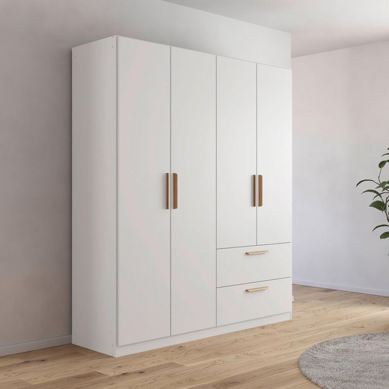 Rauch Skandi 181cm 4 Door Wardrobe with Drawer - Alpine White