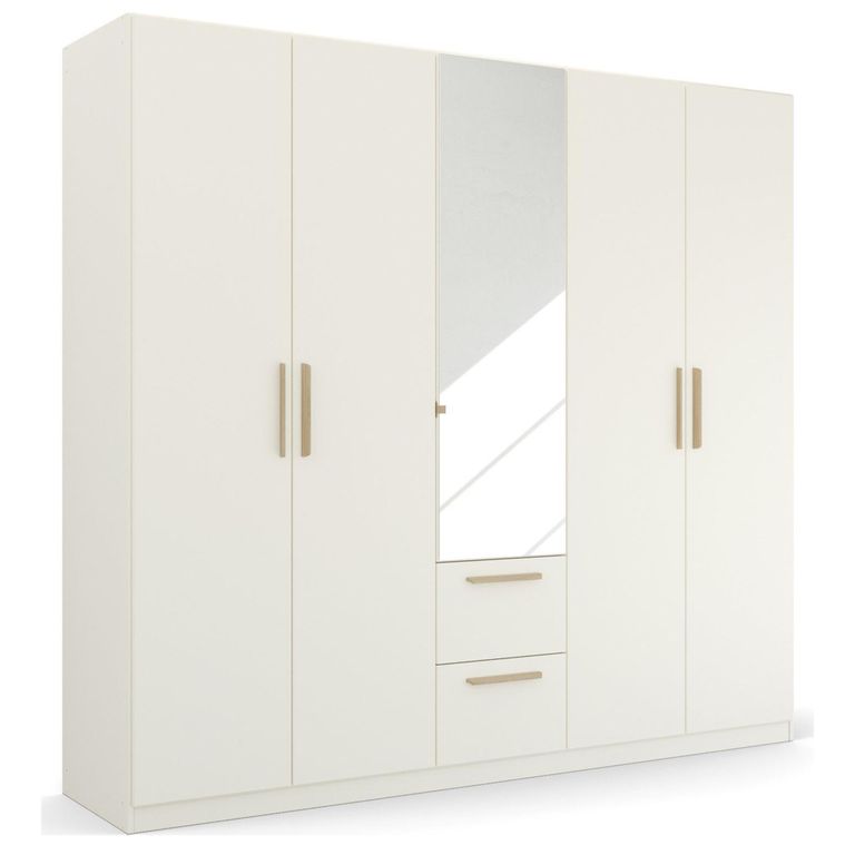 Rauch Skandi 226cm 5 Door Combi Wardrobe - Alpine White