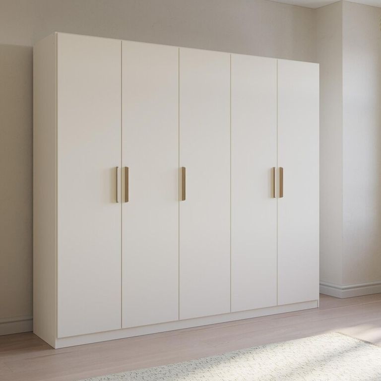 Rauch Skandi 226cm 5 Door Wardrobe - Alpine White