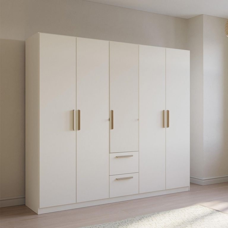 Rauch Skandi 226cm 5 Door Wardrobe with Drawer - Alpine White