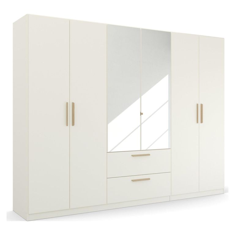 Skandi Wardrobe - 271cm - 6 Door - Combi - Alpine White