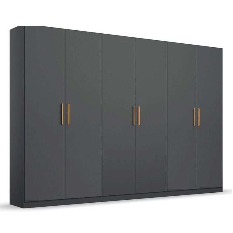 Rauch Skandi 271cm 6 Door Wardrobe - Metallic Dark Grey