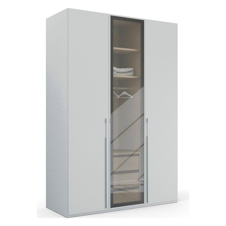 Rauch Skat Shine 151cm 3 Door Wardrobe - Silk Grey