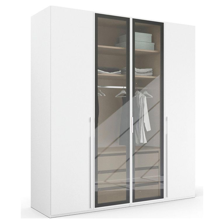 Rauch Skat Shine 201cm 4 Door Wardrobe - Alpine White