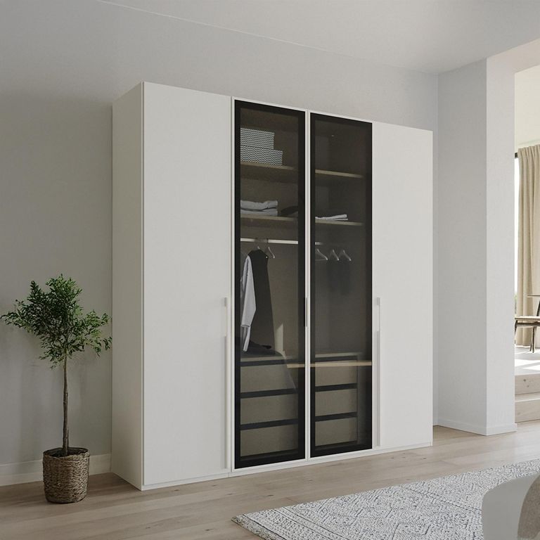 Rauch Skat Shine 201cm 4 Door Wardrobe - Alpine White