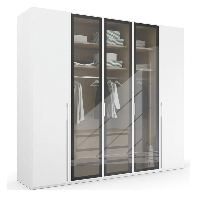 Rauch Skat Shine 251cm 5 Door Wardrobe - Alpine White
