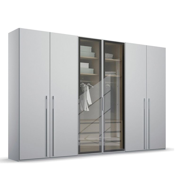 Rauch Skat Shine 301cm 6 Door Wardrobe - Silk Grey