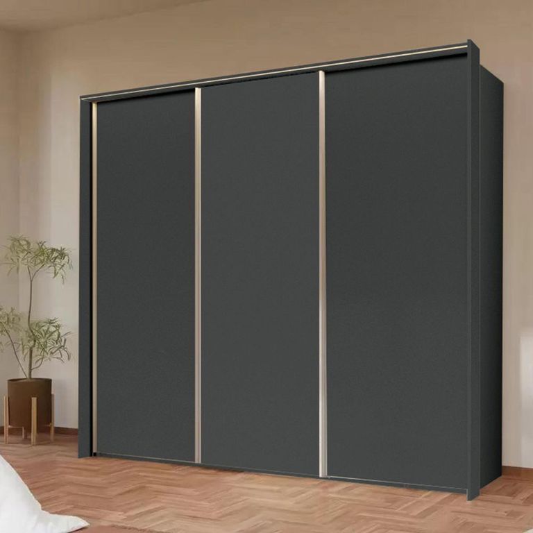 Rauch Taro 242cm 3 Door Sliding Wardrobe - Graphite