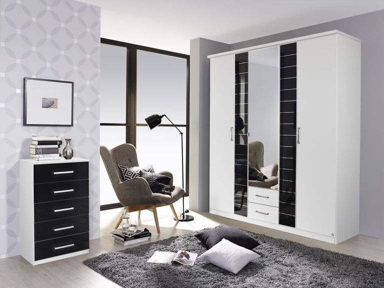 Rauch Terano Wardrobe with Cornice - Variation Available