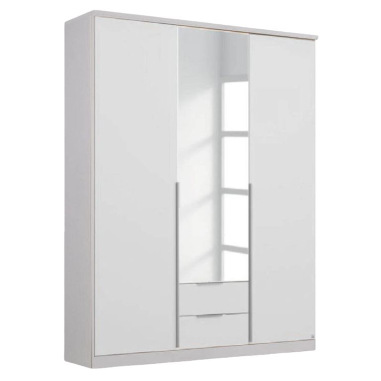 Rauch Texas 136cm 3 Door Combi Wardrobe - Alpine White