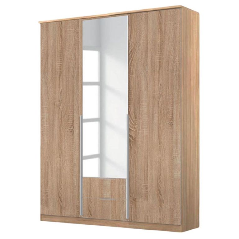 Rauch Texas 136cm 3 Door Combi Wardrobe - Sonoma Oak