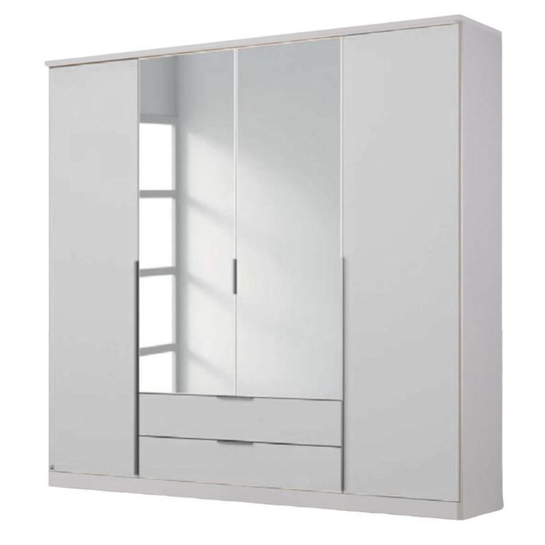 Texas Wardrobe - 181cm - 4 Door - Combi - Alpine White