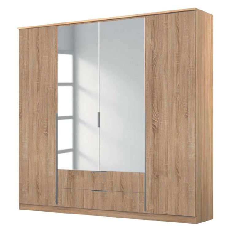 Texas Wardrobe - 181cm - 4 Door - Combi - Sonoma Oak