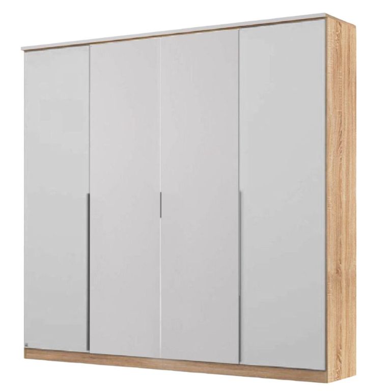Rauch Texas 181cm 4 Door Wardrobe - Sonoma Oak and Alpine White