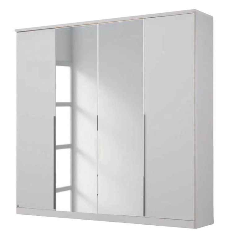 Rauch Texas 181cm 4 Door Wardrobe with Mirror - Alpine White