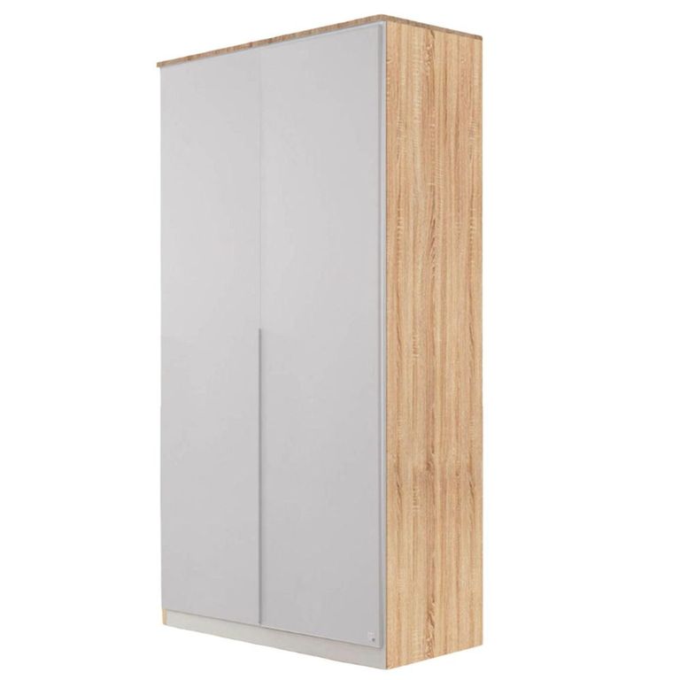 Rauch Texas 91cm 2 Door Wardrobe - Sonoma Oak and Alpine White