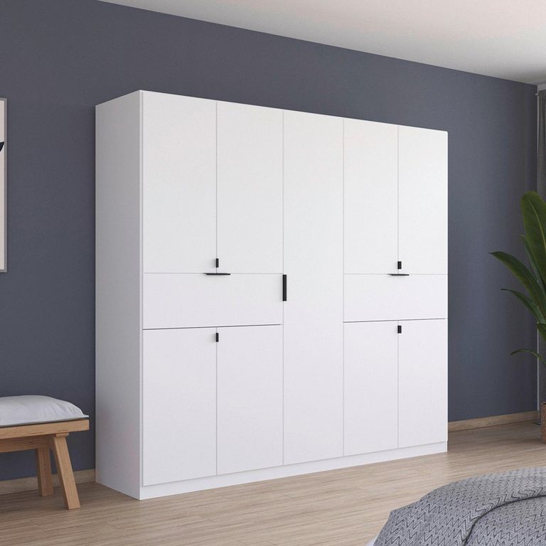 Rauch Ticao 226cm 9 Door Wardrobe - Alpine White