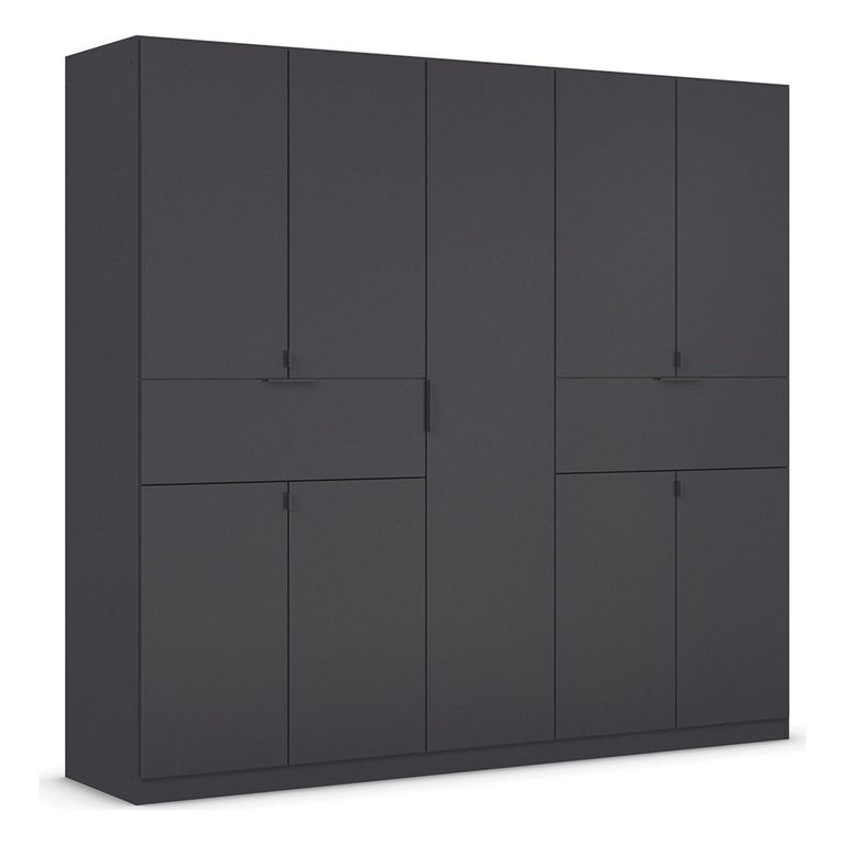 Rauch Ticao 226cm 9 Door Wardrobe - Metallic Dark Grey