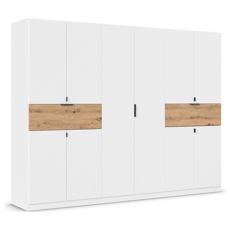 Rauch Ticao 271cm 10 Door Wardrobe - Alpine White and Artisan Oak