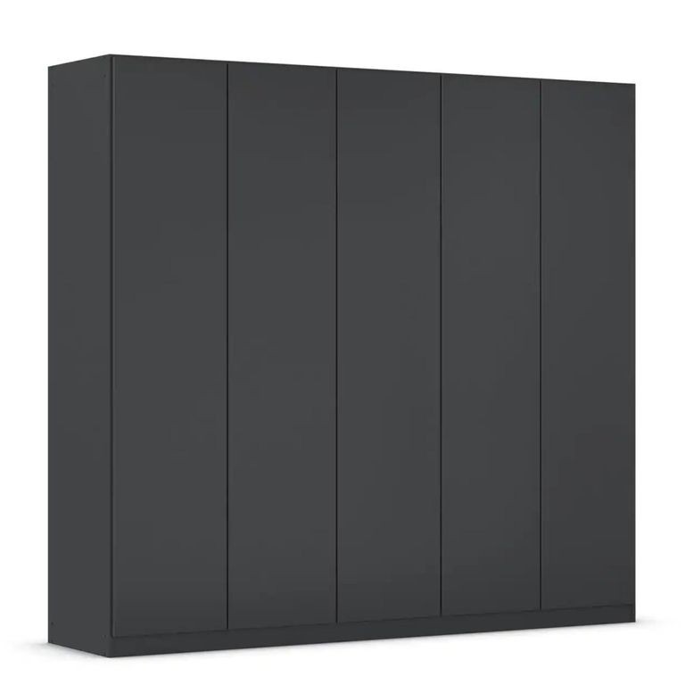 Rauch Wingview Lite 226cm 5 Door Wardrobe - Metallic Dark Grey