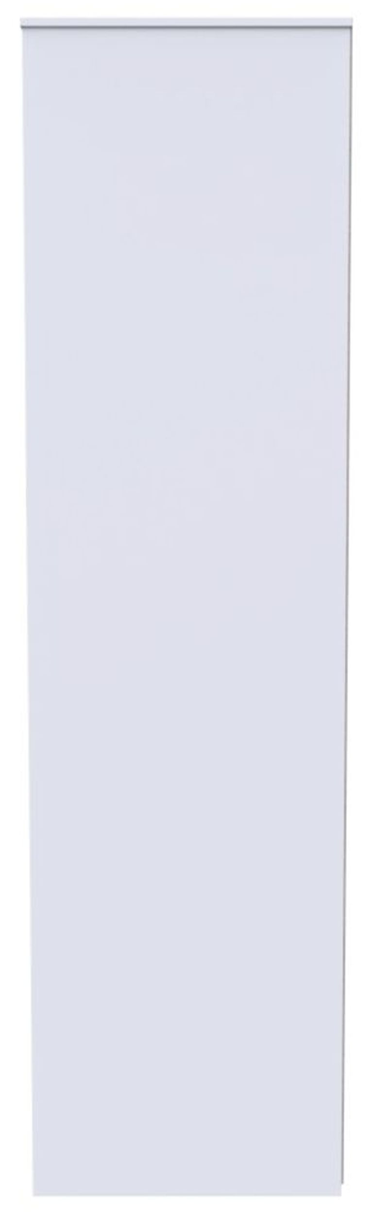 San Jose Matt White 2 Door Plain Tall Wardrobe