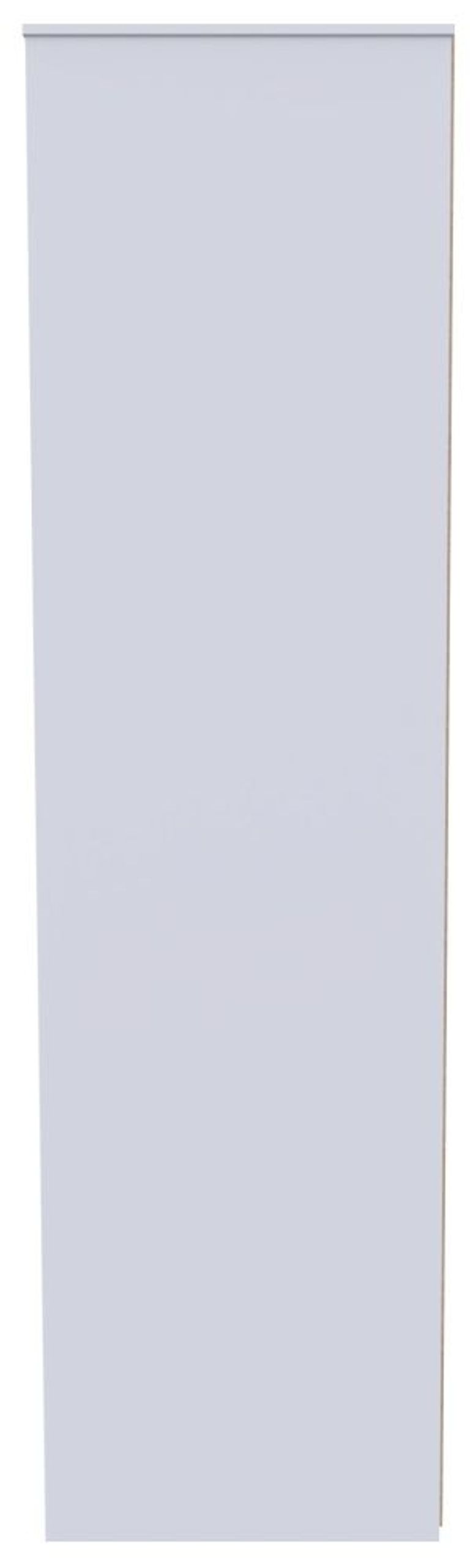 San Jose White 3 Door Tall Triple Wardrobe - 1 Mirror