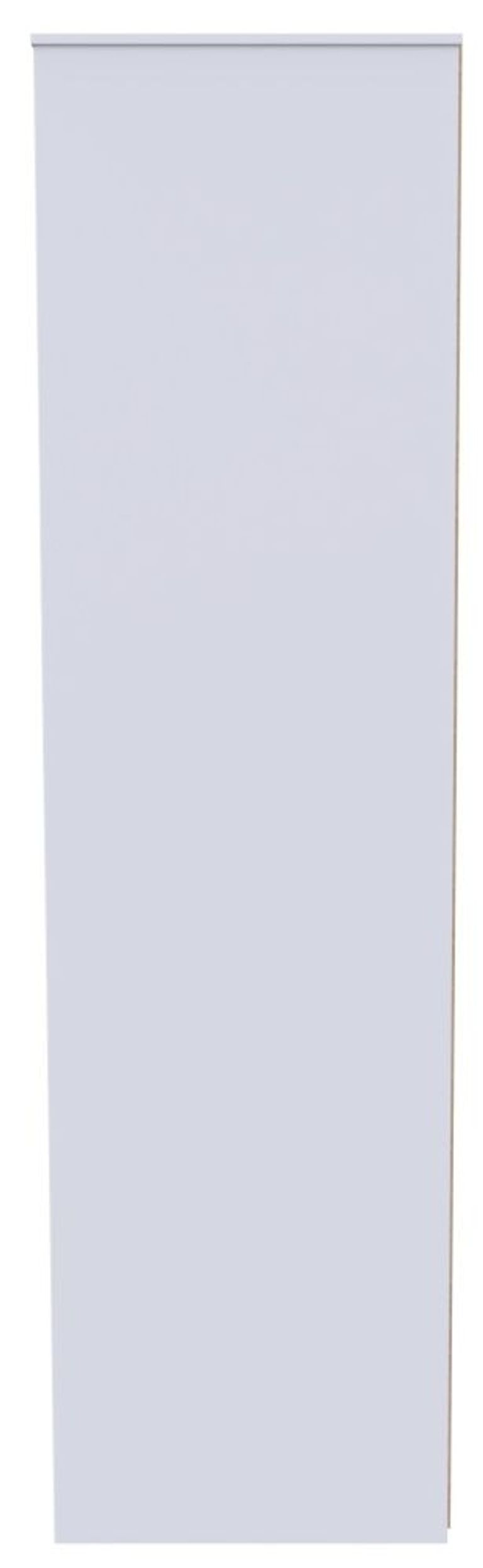 San Jose White 3 Door Tall Triple Wardrobe - LHF 2 Drawers