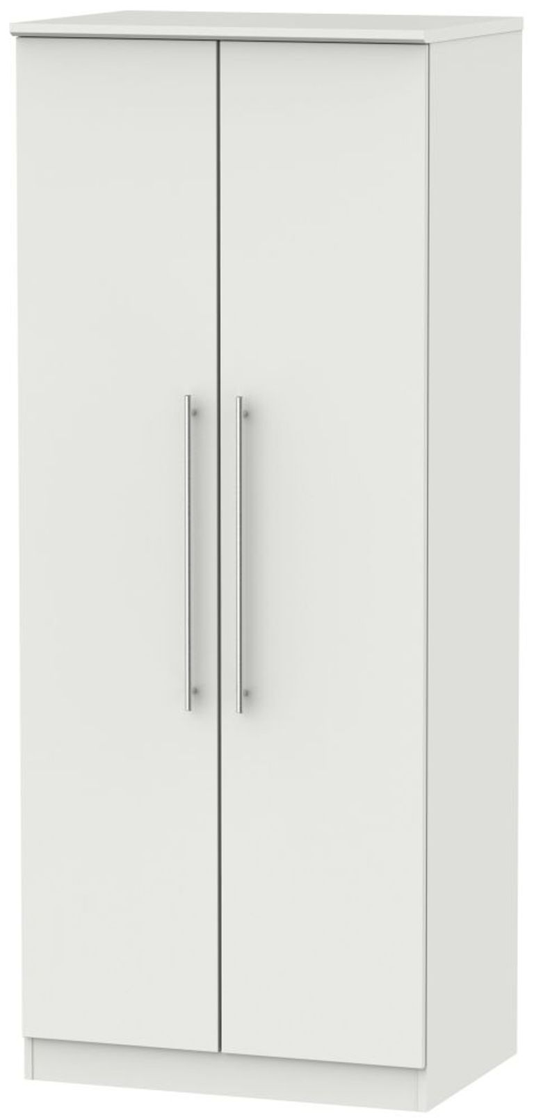 Sherwood Grey 2 Door Plain Wardrobe