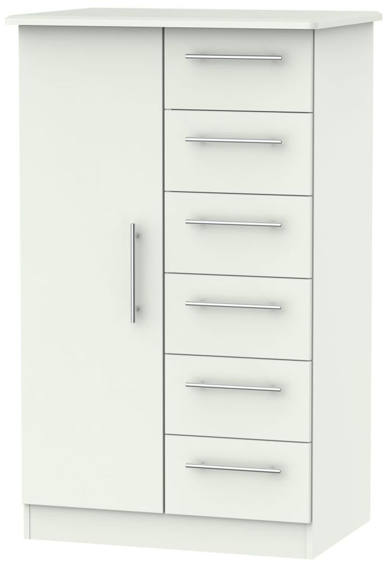 Sherwood Porcelain 1 Door Midi Wardrobe