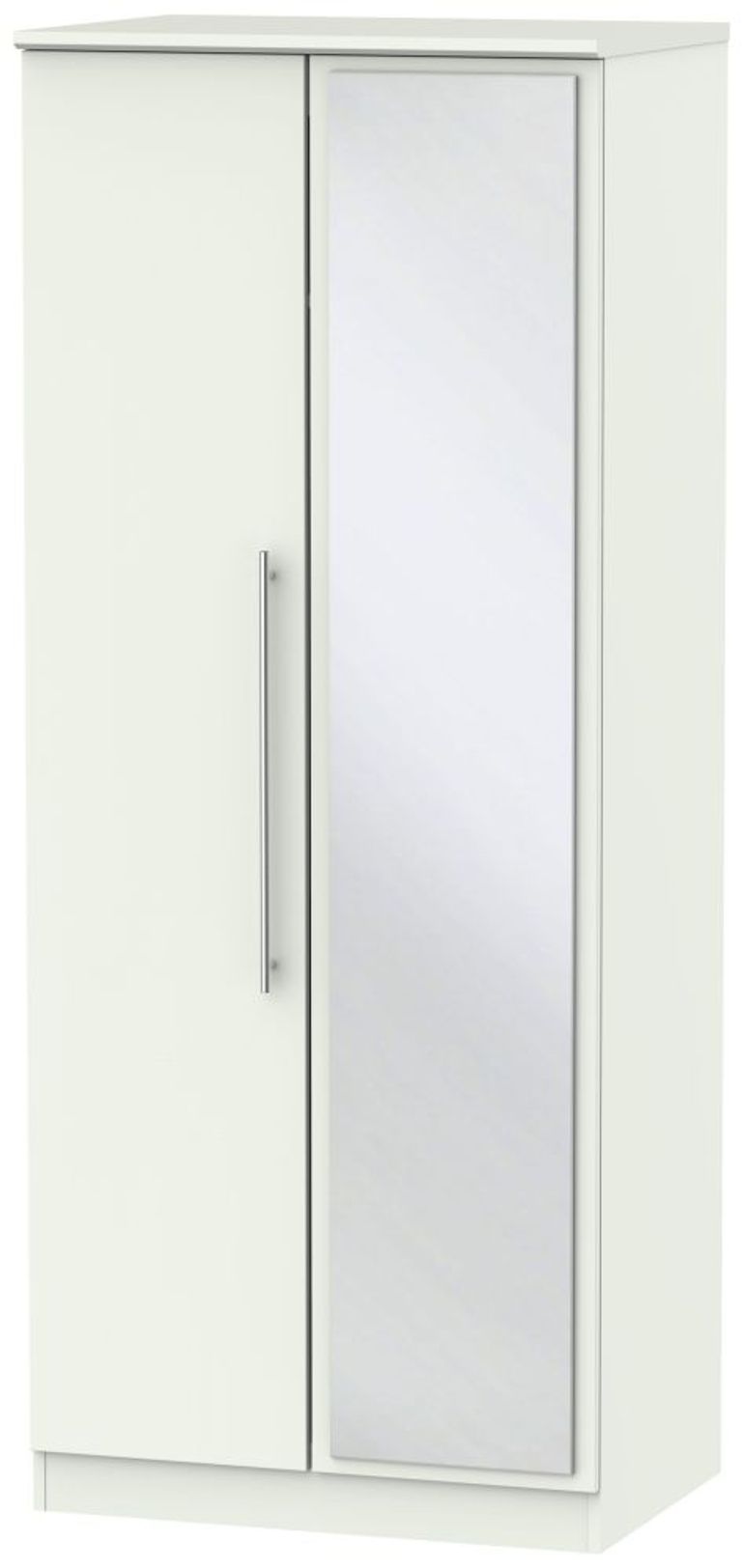 Sherwood Porcelain 2 Door Wardrobe - 1 Mirror
