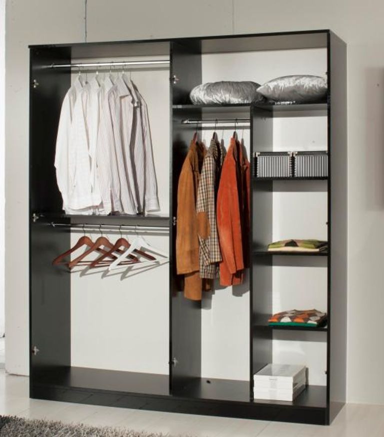 Simona White Italian 4 Door Wardrobe with Mirrors