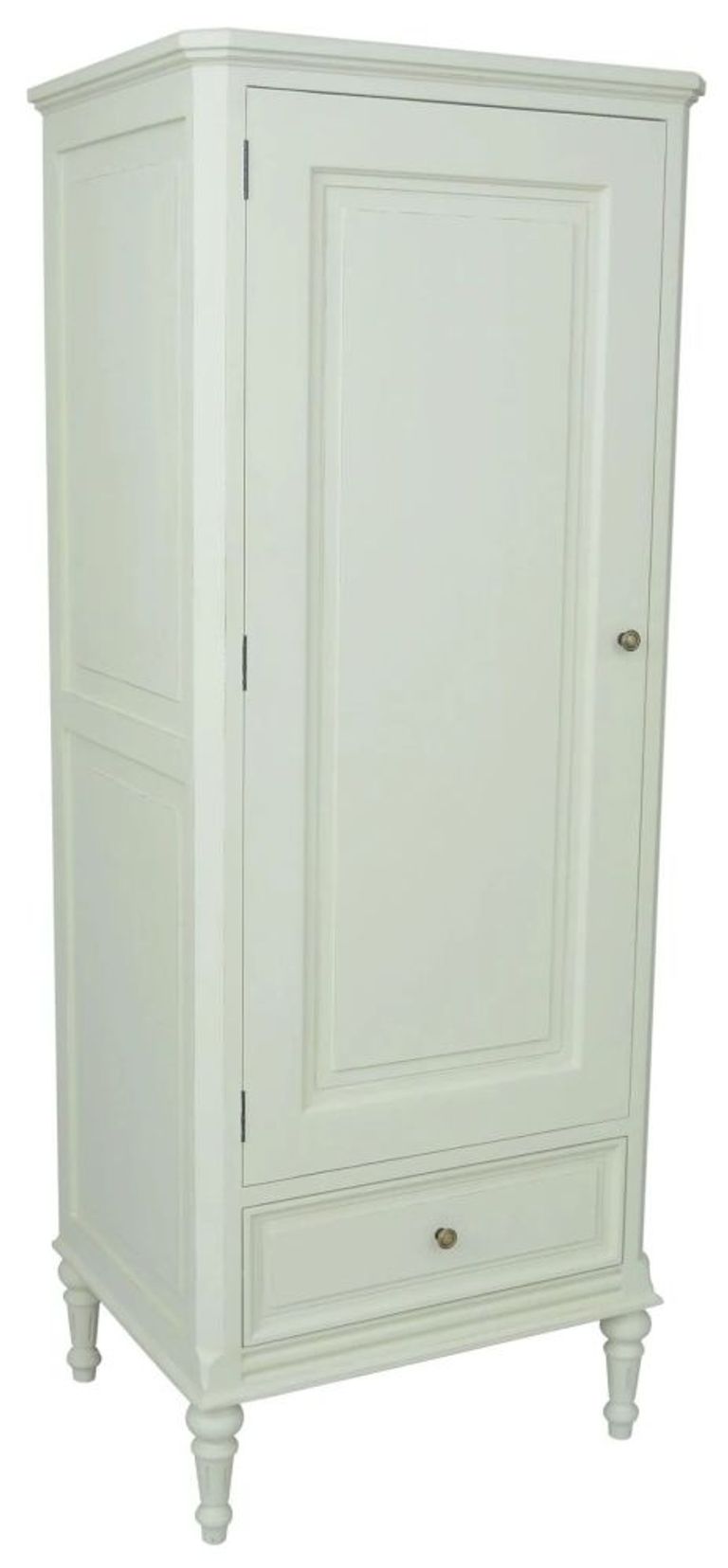 Solana French Lime White 1 Door 1 Drawer Wardrobe