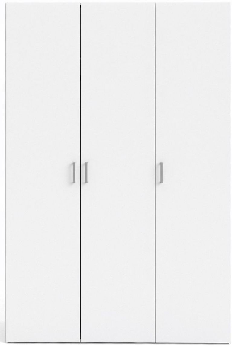 Space White 3 Door Triple Wardrobe
