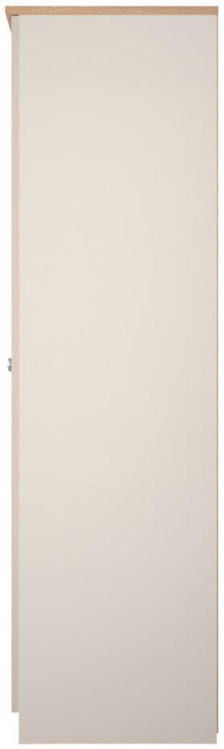 Sussex Cashmere and Oak Effect 2 Door Plain Tall Wardrobe