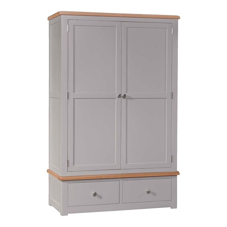 Diamond Painted Wardrobe - 2 Door - 2 Drawer