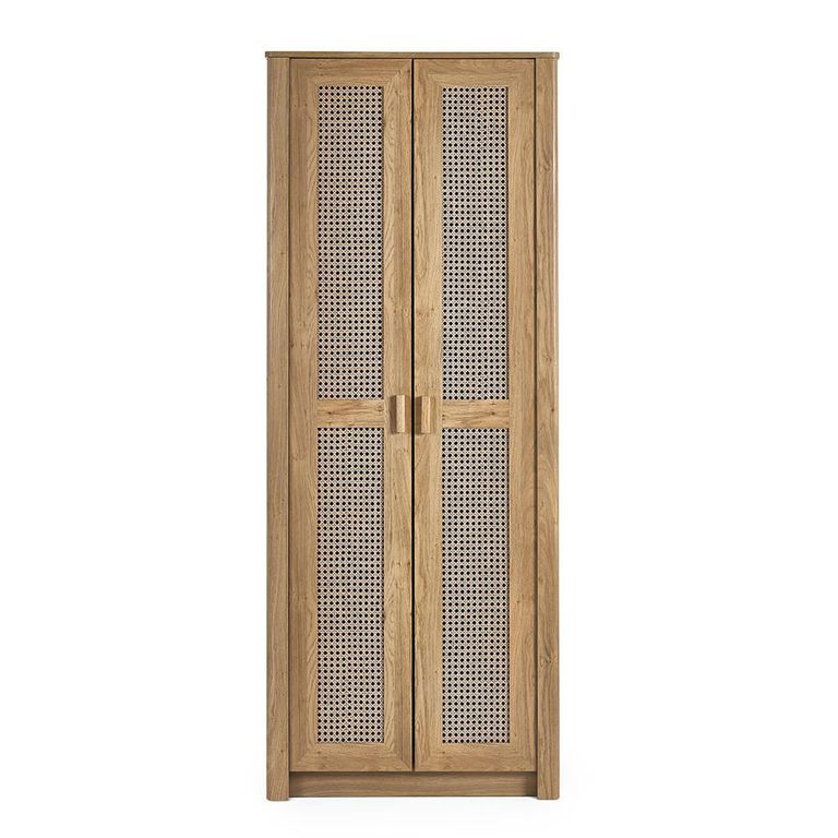 Sydney Wardrobe - 2 Door - Faux Rattan