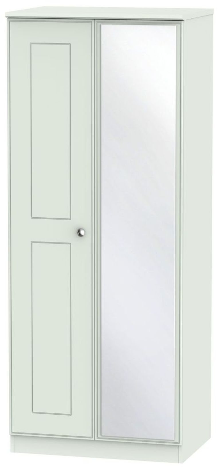 Victoria Grey 2 Door Wardrobe - 1 Mirror