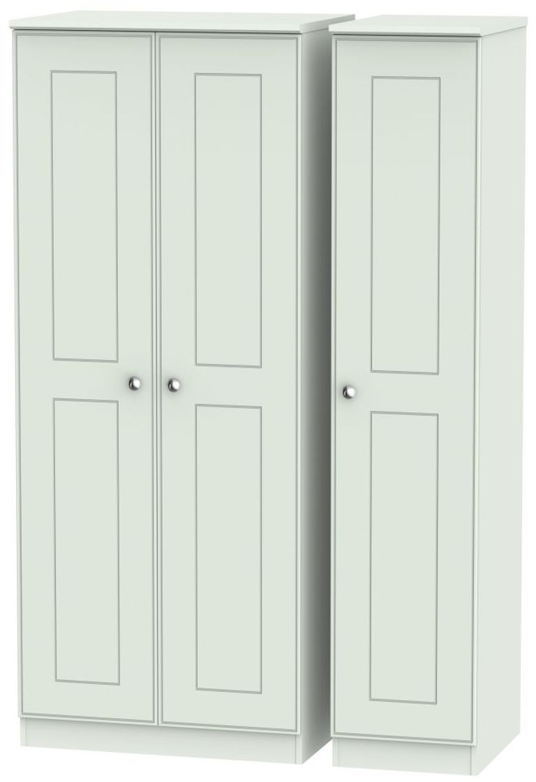Victoria Grey 3 Door Triple Wardrobe