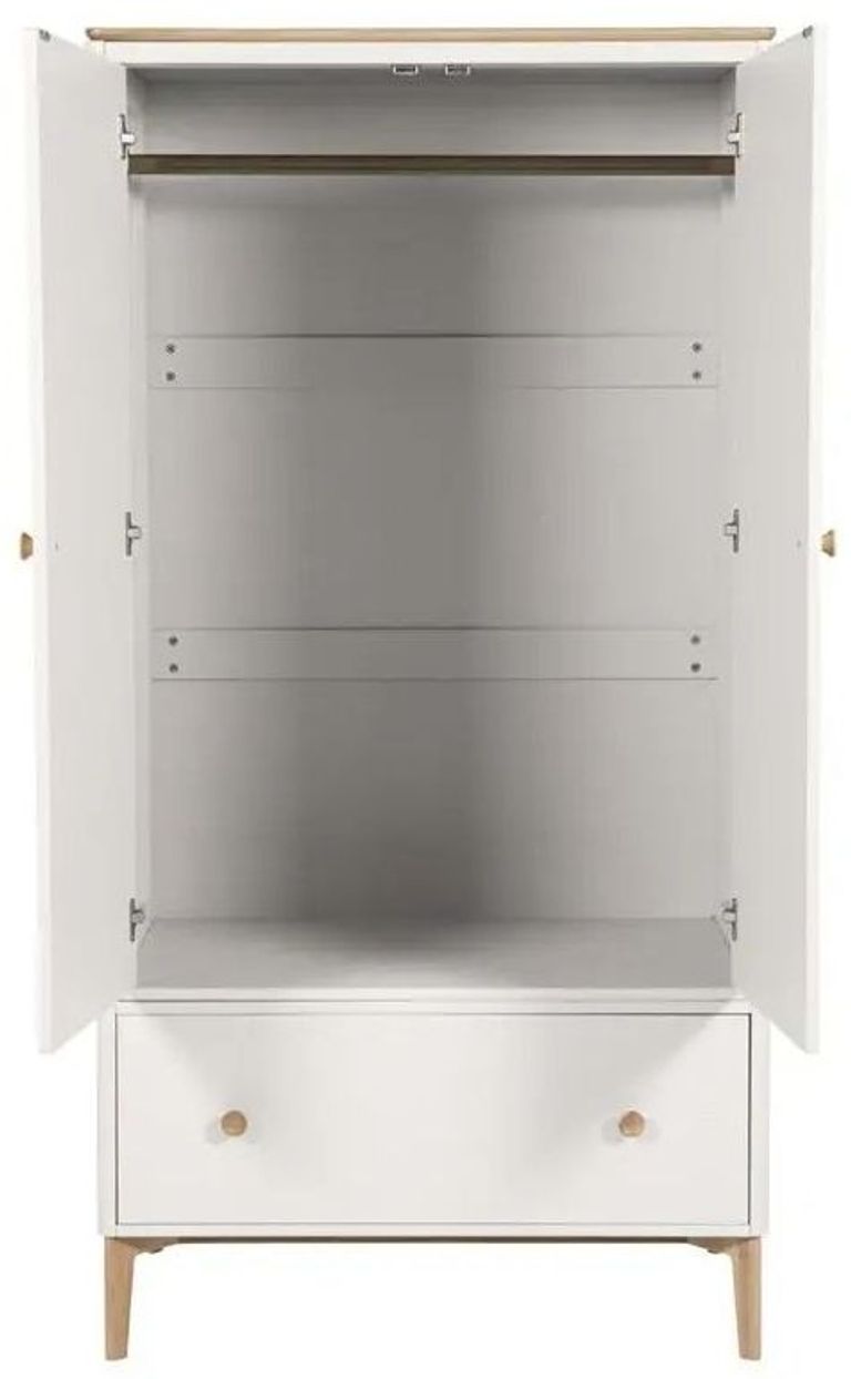 Marlow Wardrobe - 2 Door - 1 Drawer - Cashmere Oak