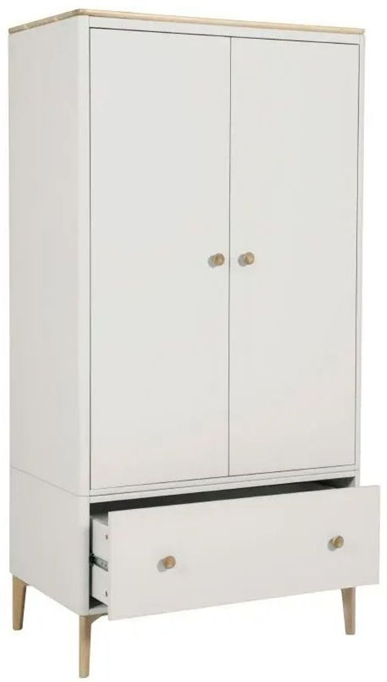 Marlow Wardrobe - 2 Door - 1 Drawer - Cashmere Oak